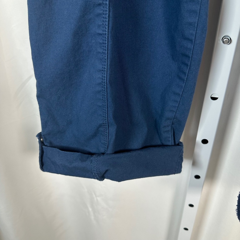 Code Bleu‎ Blue Stretch Convertible Cargo Pant 14P Mid Rise Tapered Leg Gorpcore - Picture 8 of 11